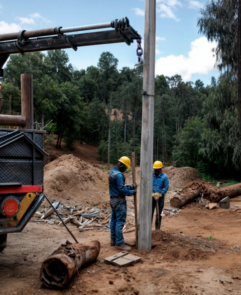 Proyecto de construcción de red eléctrica de distribución